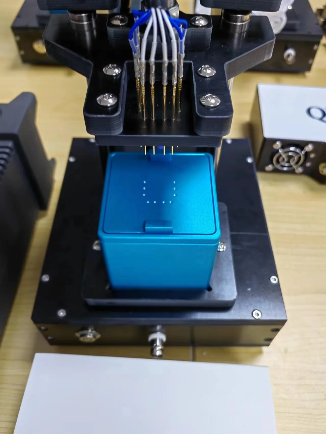 Placing the sample